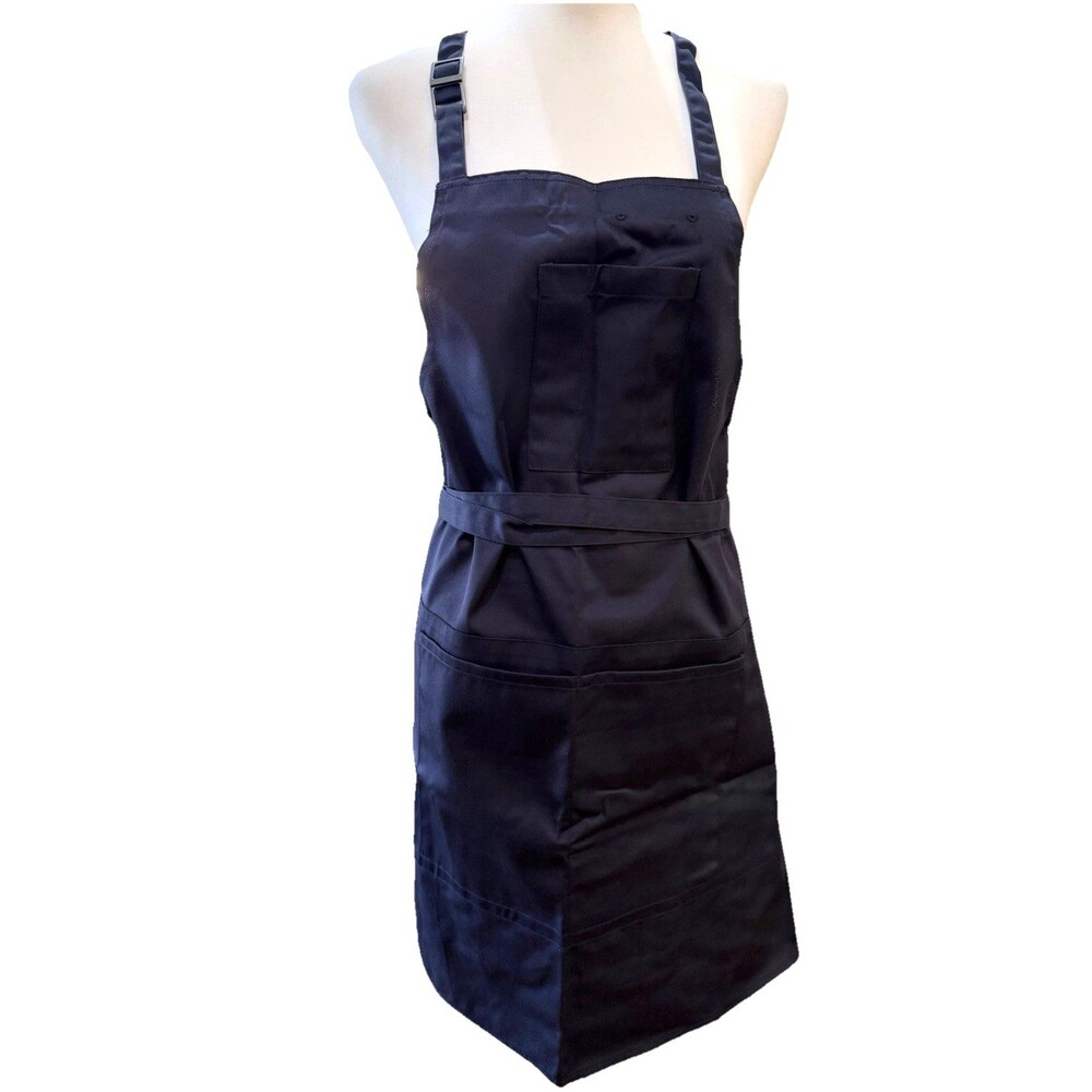 Lands’ End American Airlines Bib Apron Aviation Blue Long Adjustable Neck NWT OS